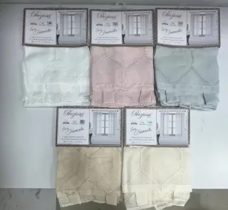 Coppia Tende Trasparenti Preziosa