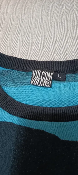 Jersey Volcom Rayas Azul Negro