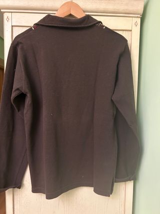 Jersey Zara Marrón Bordado Talla XXL