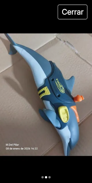 Muñeco Action Man con bolso,delfín y  brújula