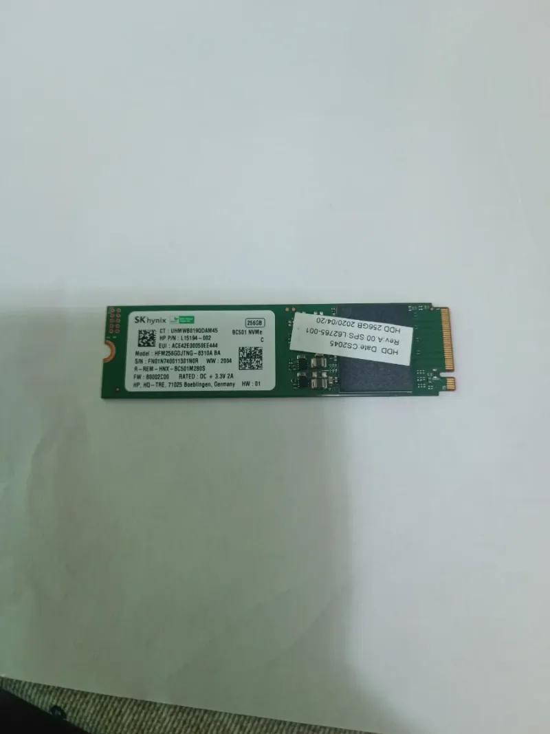SSD M.2 NVMe SK hynix 256GB afbeelding 2