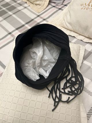 Gorro de punto negro de calidad