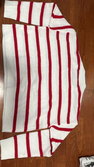 Jersey Rayas Rojas y Blancas