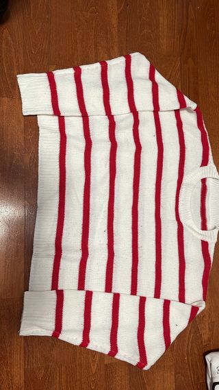 Jersey Rayas Rojas y Blancas