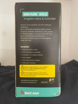 Programador Riego Baccara GEM-FLOW G75-C