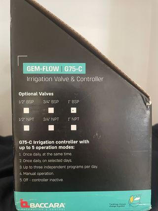 Programador Riego Baccara GEM-FLOW G75-C