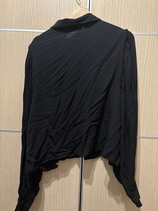 Camisa Zara XL Negra Nueva Sin Etiqueta