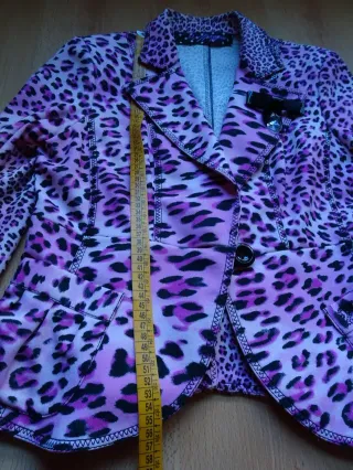 Chaqueta Estampado Leopardo Rosa