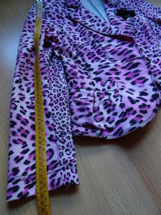 Chaqueta Estampado Leopardo Rosa