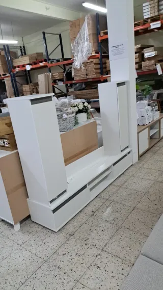 Mueble modular TV blanco
