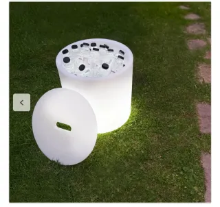 Cubitera LED para terraza sin uso