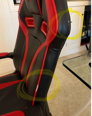 Silla Gamer Negra y Roja