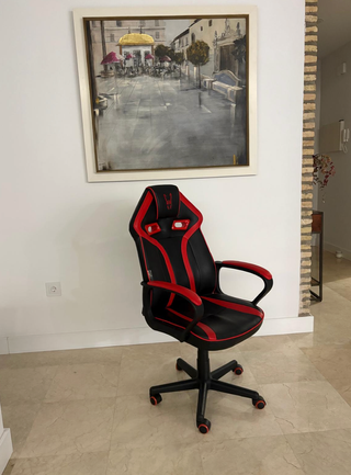 Silla Gamer Negra y Roja