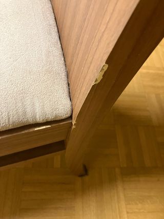 Sillas de comedor madera y tela