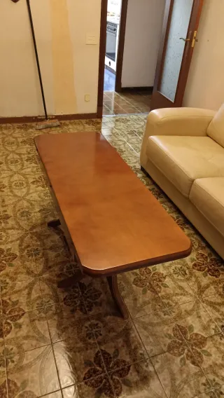 Mesa de salón plegable de madera