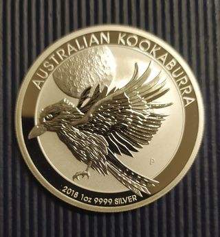 Australia -Kookaburra argento PROOF -anno 2018