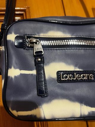 Bolso Lois Jeans Tie-Dye Azul y Blanco
