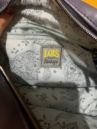 Bolso Lois Jeans Tie-Dye Azul y Blanco