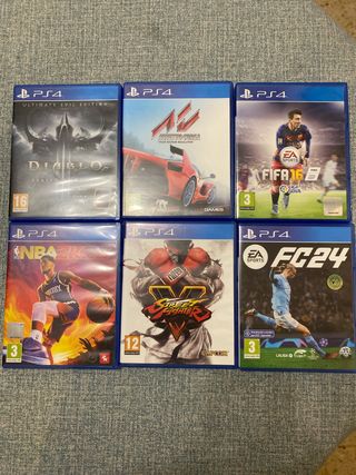 Pack 6 Juegos PS4: Diablo, FIFA, NBA 2K, etc.