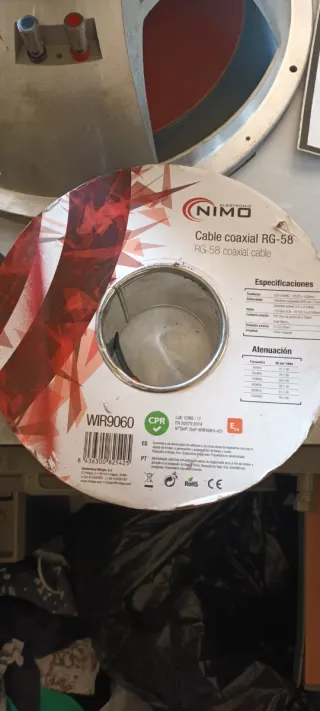 Cable coaxial NIMO RG-58 100 metros nuevo