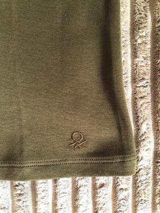 Top tirantes verde oliva - Benetton talla S