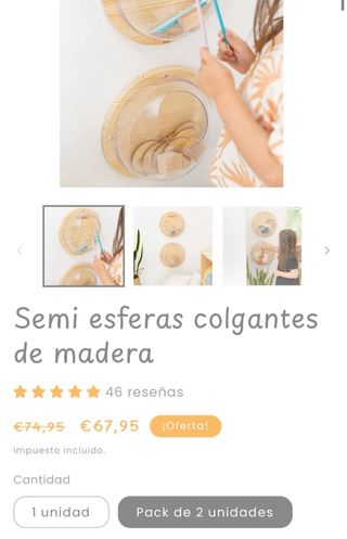 2 Semi Esferas Colgantes niños Marcos