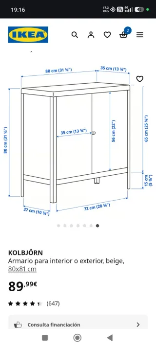 Armario KOLBJÖRN IKEA - NEGOCIABLE