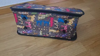 Transportín gato gris multicolor