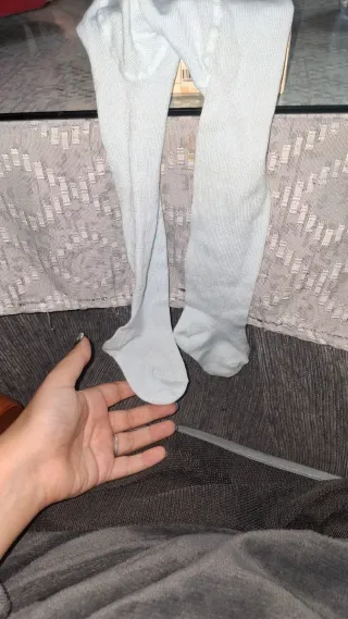 Leotardos Niña Perle Liso Talla 00 Celeste