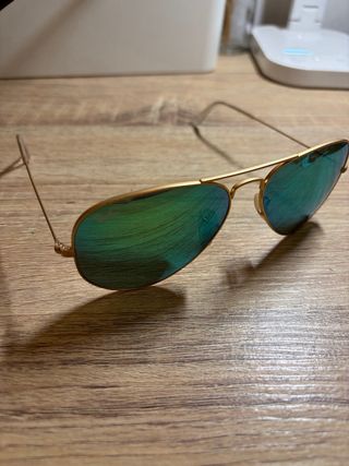 Gafas de sol Ray-Ban Aviador Doradas y Verdes
