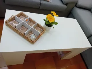 Mesa de centro blanco