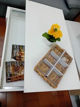 Mesa de centro blanco