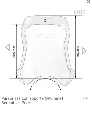 Cupula y Soporte GPS UnitGarage BMW R nineT