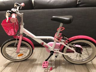 Bicicleta niña 16 B'TWIN rosa
