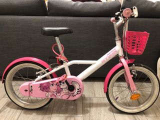 Bicicleta niña 16 B'TWIN rosa