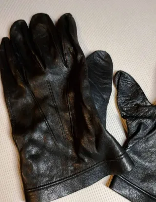 Guanti Pelle Unisex Anni '80