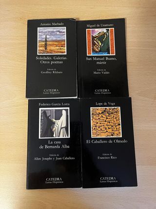 Lote 4 Libros Cátedra - Clásicos Literatura Españo