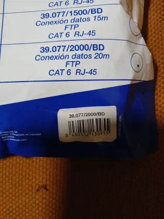 Cable de Red Electro DH Cat 6 FTP 20m