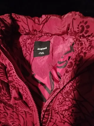 Chaqueta Desigual niña roja floral talla 9 /10 año