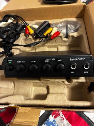 Silver Crest Set Karaoke con 2 Micrófonos