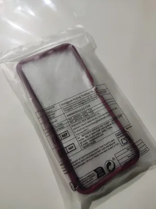 Funda Xiaomi Poco F3 Granate Lazos.