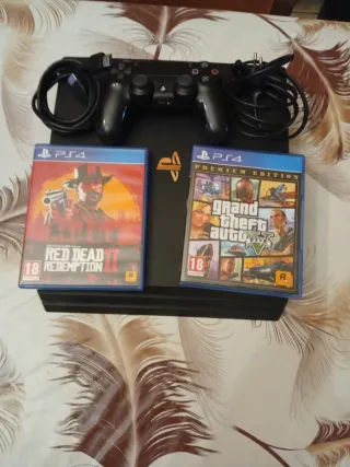 PS4 Pro + Red Dead Redemption 2 y GTA V