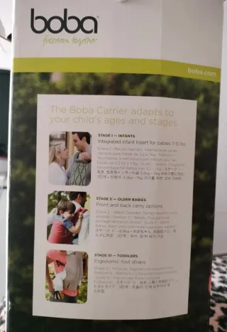 Mochila Portabebés Boba Carrier 4G Canguro