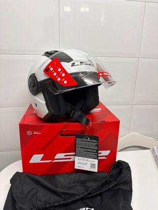 Casco Moto L52 Talla S Blanco a estrenar