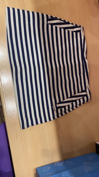 Falda Pepe Jeans Rayas Azul Marino y Blanco