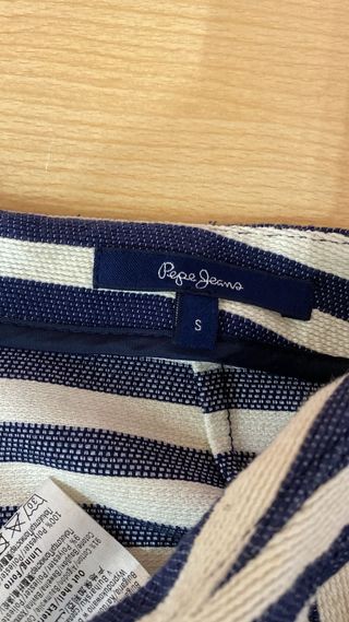 Falda Pepe Jeans Rayas Azul Marino y Blanco