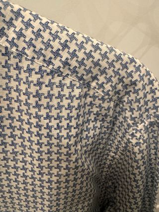 Camisa Massimo Dutti azul y blanco