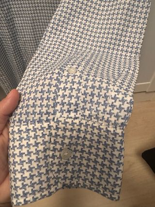 Camisa Massimo Dutti azul y blanco