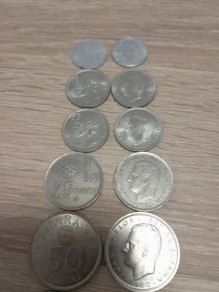 Lote monedas pesetas Mundial 82