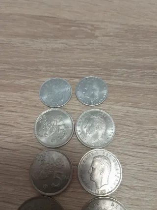 Lote monedas pesetas Mundial 82
